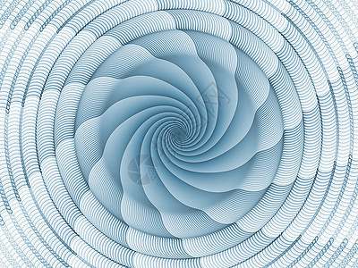 分形沉积伏质蓝色漩涡几何学白色光束数学径向元素螺旋旋转图片
