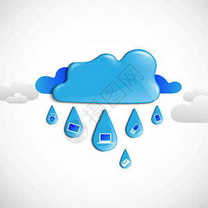云层细胞电话商业插图药片技术网络邮件天空数据图片