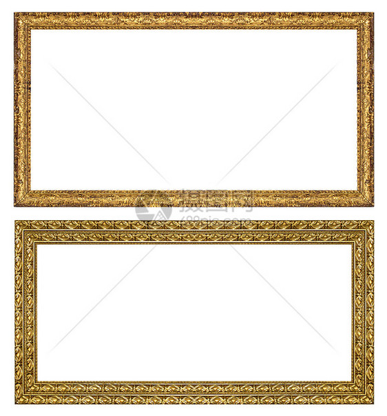 图片框架工作室风格木头镜子金子正方形艺术博物馆绘画照片图片
