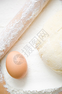 鸡蛋面粉生活烘烤亚麻别针糕点用具面糊甜点食物木头图片
