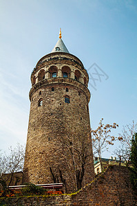 土耳其伊斯坦布尔加拉塔塔塔建筑旅游文化脚凳城市地方纪念碑石头旅行建筑学图片