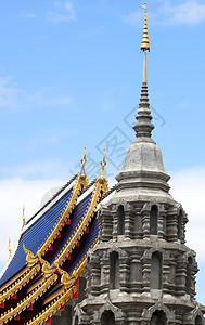 礼拜场所天空神社石头金子地标崇拜艺术建筑学吸引力雕像图片