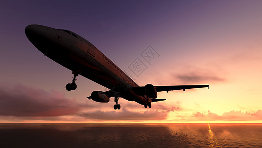 飞越大海海洋空气运输太阳日出航班公司航空假期航空公司图片