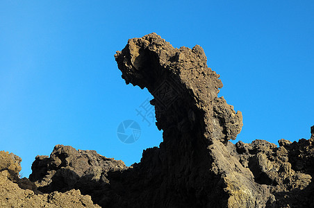 干硬岩岩岩礁地质学岩石公园荒野硬化月球火山岩休眠海岸睡眠图片