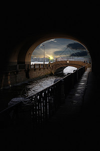 圣彼得堡白夜建筑学都市地方宫桥风光设置图片