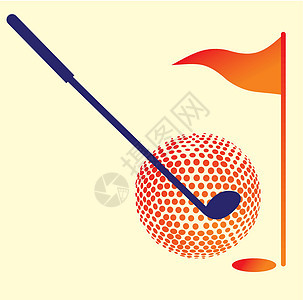高尔夫运动设备金属活动高尔夫球刺绣陨石徽章旗帜追求游戏地面图片