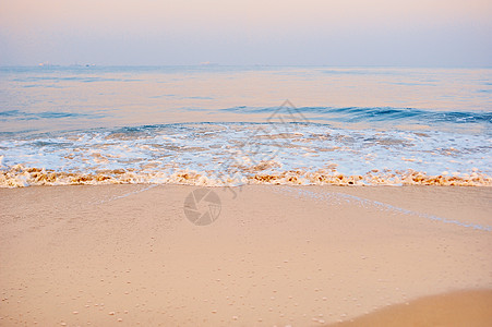 桑迪海滩蓝色沿海海岸线海浪旅行环境海景假期流动热带图片