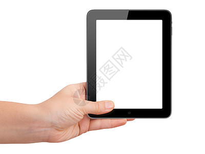手持空白屏幕的平板板白色技术数据触摸屏用户电话触摸手机展示网络图片