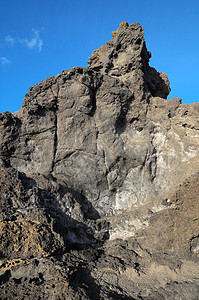 干硬岩岩岩礁睡眠公园熔岩海岸火山岩流动火山岩石景观硬化图片