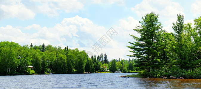 北湖全景图片