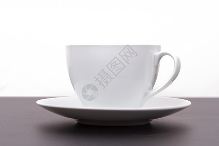 白杯黑咖啡玻璃陶瓷棕色制品盘子咖啡杯子影棚芳香白色图片