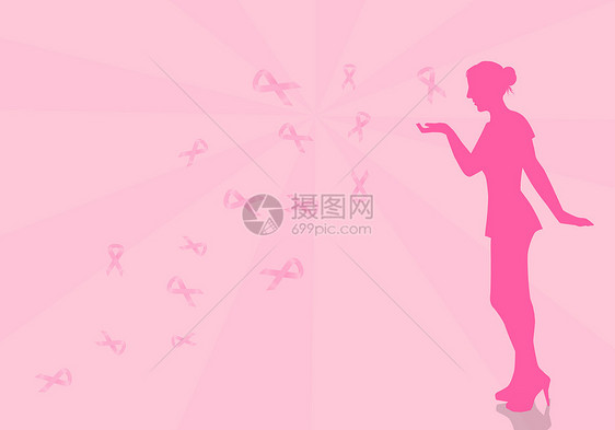 乳腺癌的预防疾病丝带海报生存药品斗争胸部女孩明信片女孩们图片