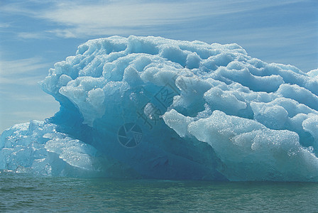 自然界大型蓝色冰山背景图片