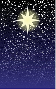 最亮星闪烁绘画插图艺术品下雪艺术卡片天空雪花图片