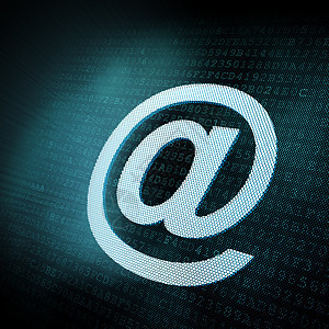 像素电子邮件符号插图邮件网络辉光像素化技术电子互联网明信片屏幕邮政图片