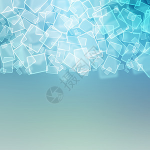 带有方形的抽象背景网络长方形墙纸插图正方形蓝色青色玻璃互联网商业图片