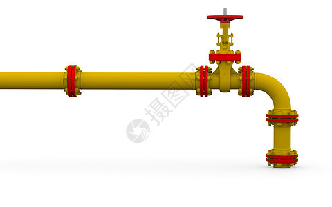 黄色管道和阀门龙头技术气体控制工厂建造螺栓圆柱插图压力图片