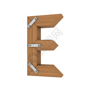 Wooden 字母E图片