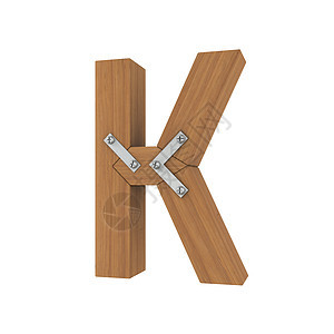 木函K插图森林字母艺术荒野木工桦木金属学校盘子图片
