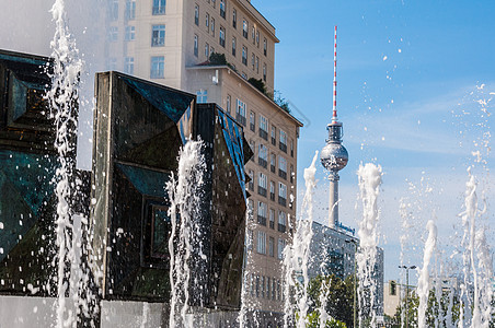 施特劳斯伯格普拉茨地标城市建筑学纪念碑旅行广场历史性建筑喷泉晴天图片