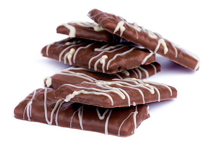 巧克力饼干美食家条纹釉面食物棕色饮食甜食甜点图片
