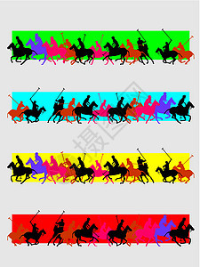 大学马球玩家向量艺术竞赛赛马野生动物活动速度尾巴哺乳动物帽子动物印刷图片