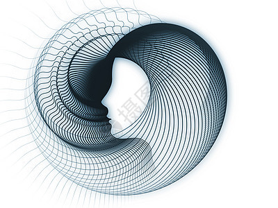 不断增长的灵魂几何草图嘴唇鼻子设计寓言回声艺术曲线身份想像力图片