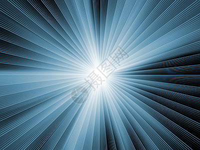 分形沉积的能量设计元素蓝色辐射光束渲染装饰品中心数学射线图片