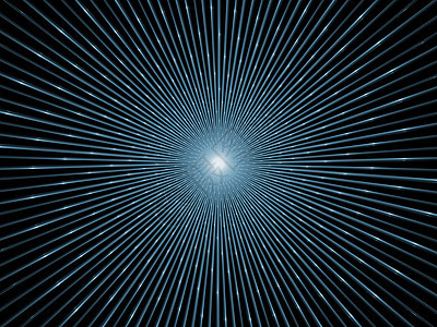 虚拟分形烧结装饰品渲染黑色数学蓝色射线设计中心辐射光束图片