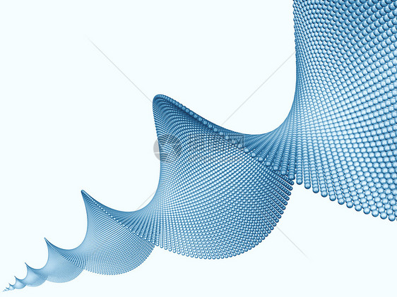 蓝螺旋蓝色实验室正弦波科学粒子旋转运动几何学力量图片