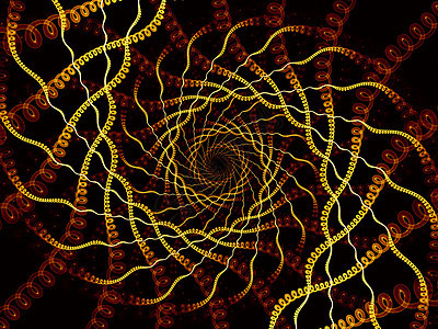 孤立的螺旋元素几何学渲染黑色棕色黄色设计图片