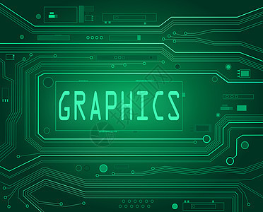图形概念木板绿色界面电脑微技术硬件高科技技术处理器芯片图片