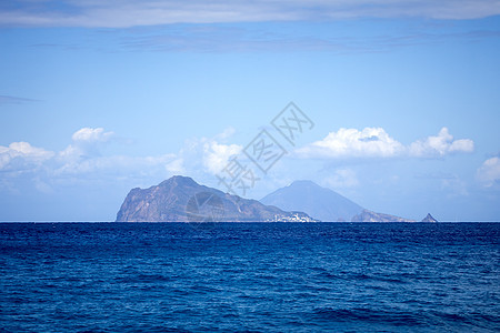 利帕里群岛石头环境悬崖风神天空海岸场景蓝色日光地质学图片