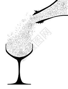 摇摇香槟气泡水晶周年酒精瓶子眼镜艺术玻璃插图纪念日图片