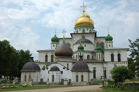 俄罗斯新耶路撒冷修道院的大教堂图片