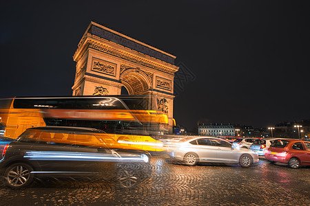 巴黎交通 晚上沿图片