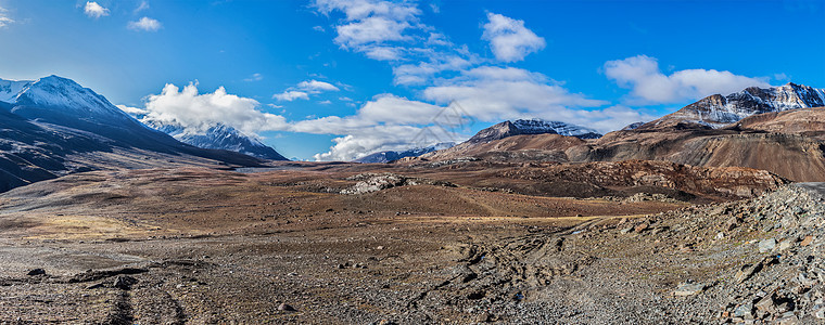 喜马拉雅山天空山脉风景全景图片