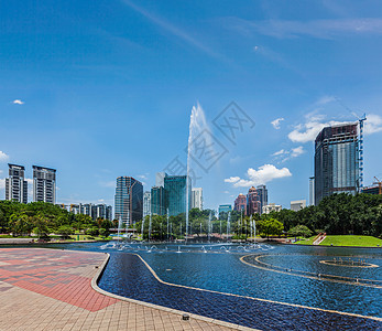 马来西亚吉隆坡中央商业区天际线Skyline地标商业景观吸引力天空城市风景园林公园绿化图片