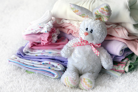 婴儿衣体毛衣配件服装女孩裙子圆点嫁妆白色织物粉色图片