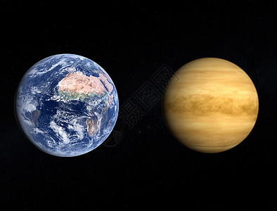 地球和金星天文学轨道行星宇宙星星太阳系宇航员星系太阳渲染图片