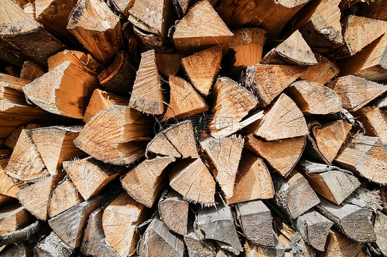 木柴木材柴堆森林资源材料硬木乡村团体树干木头图片