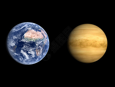 地球和金星外星人星系星星科学天文学宇宙渲染太阳月亮宇航员图片