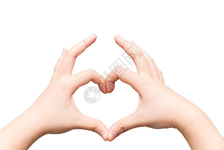 双手使心脏形状身体信号帮助手指拇指商业灰色手腕手势白色图片