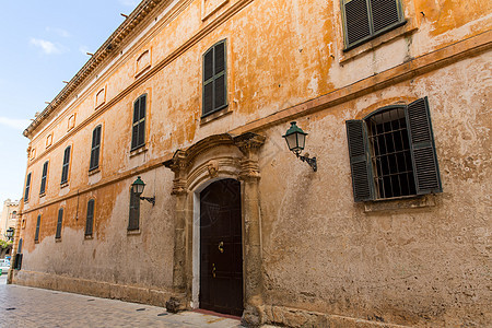 Balearic市主要街道房屋中心城市旅行历史旅游入口历史性大厦建筑学图片