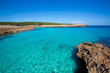 巴利阿里奇Ciutadella岛Talaier海滩岩石海洋天堂地标假期旅行石头天空海岸泡沫图片