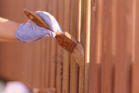 木板栅栏染染绘画建筑学风化房子染料材料工业木头工作刷子图片