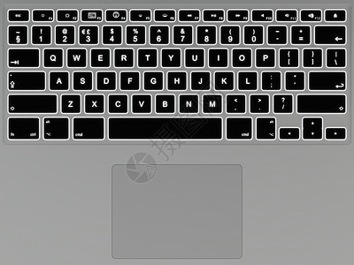 发光键盘电脑机动性硬件笔记本技术灰色插图图片