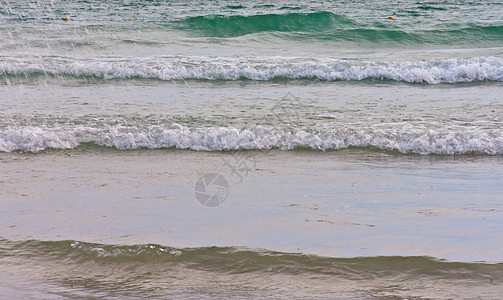 沙滩和热带海冲浪风景天堂海洋海岸蓝色墙纸旅行地平线季节图片