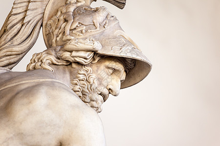 支持Patroclus团体的梅内劳斯雕刻神话身体头盔建筑学雕塑雕像肌肉古董阳台图片
