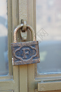 门锁警卫房子氧化入口枷锁农场贮存闩锁禁令褪色图片